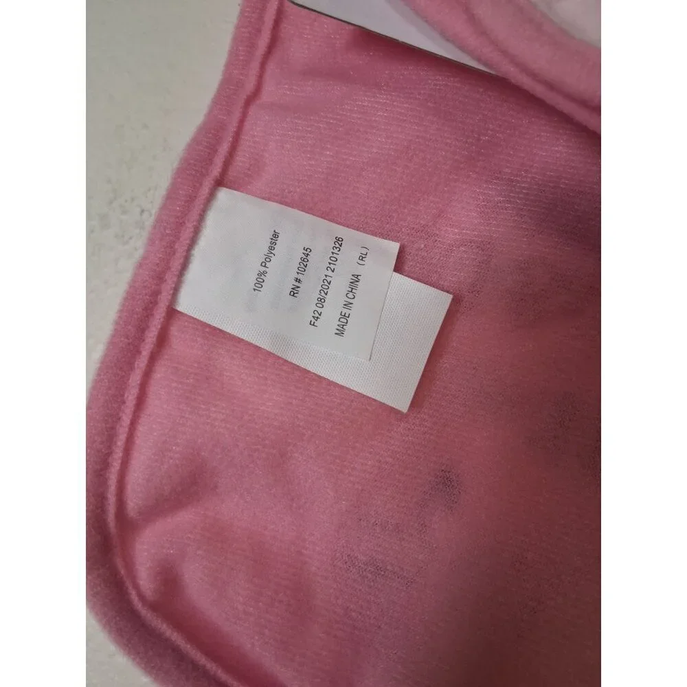 NWT My First Valentines Day Baby Infant Bib Cat Pink One Size